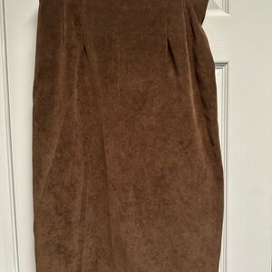 Briggs New York Elegant Brown Pencil Skirt